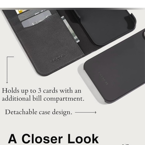 Coach (R $129) authentic IPhone 15 Pro Max Case Wallet NWT - Picture 13 of 13